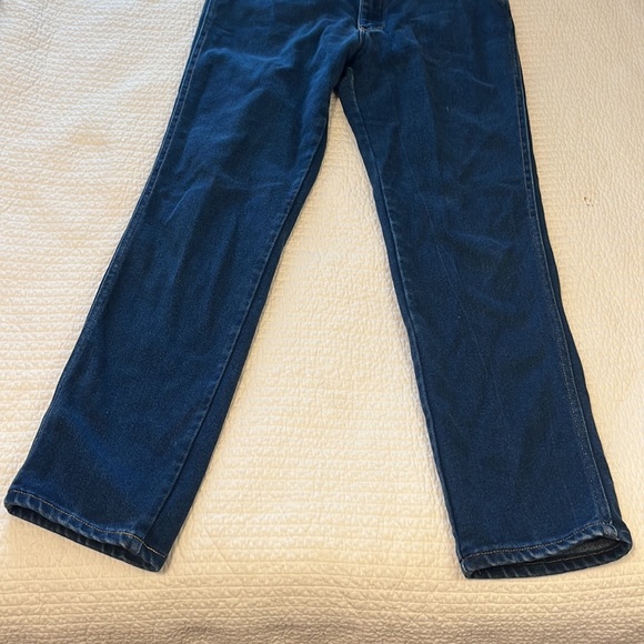 Vintage High Rise Lee Dark Wash Denim Jeans / Size 8 - Picture 7 of 8